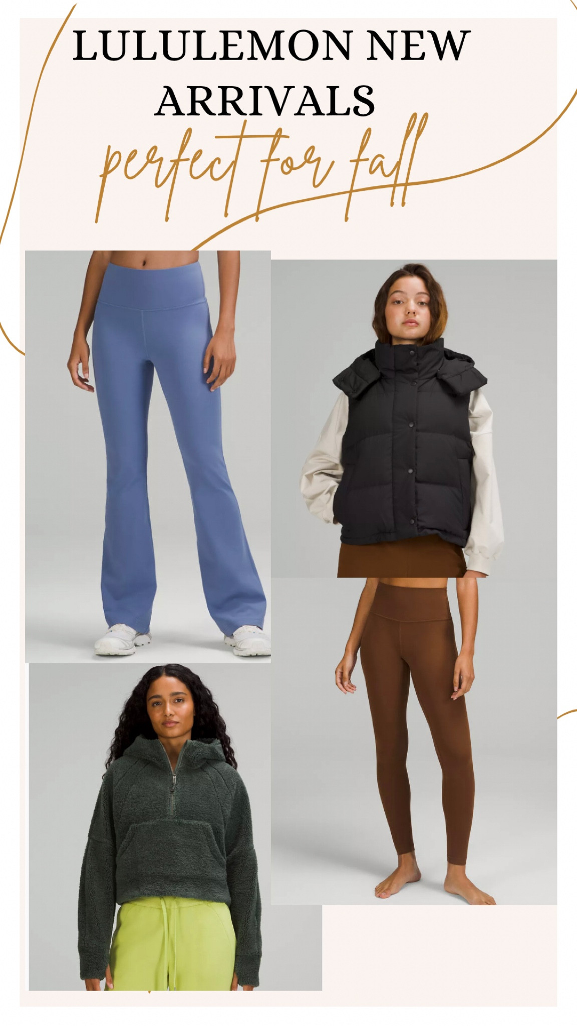 Lululemon is my favorite athletic brand! My favorite are the roasted brown colored align leggings!! But the fleece hoodie looks so cozy!! 🍂🍁

#lululemon #lululemonalign #lululemonleggings #lululemonscubahoodie #lululemonvest #newarrivals #fallattire #fallcolors #fallshopping

#LTKSeasonal #LTKGiftGuide