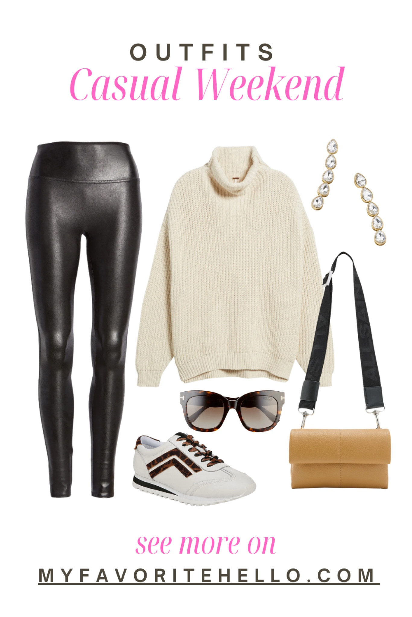 Fall outfit with faux leather leggings and sweaterr

#LTKOver40 #LTKxNSale #LTKSeasonal