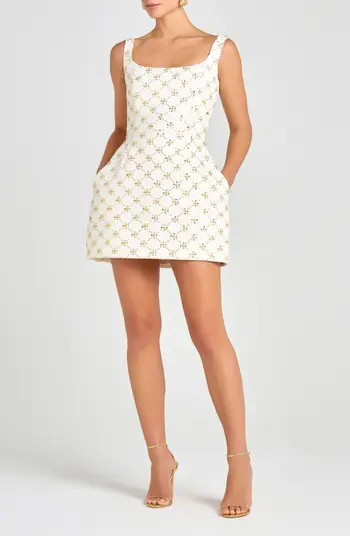 Sofia Diamond Print Cocktail Minidress | Nordstrom
