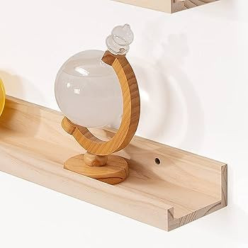 MBYD 24 Inch Floating Shelves Natural Wood Set of 3, Wall Mount Picture Ledge Wooden Wall Shelf f... | Amazon (US)