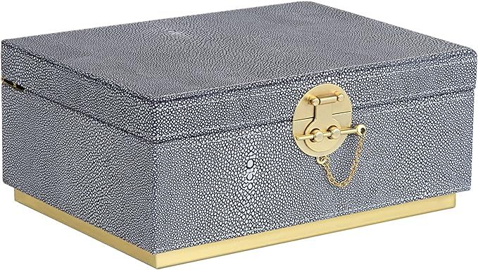 HofferRuffer Elegant Faux Leather Decorative Box, Storage Jewelry Box Organizer, Large Dresser Co... | Amazon (US)