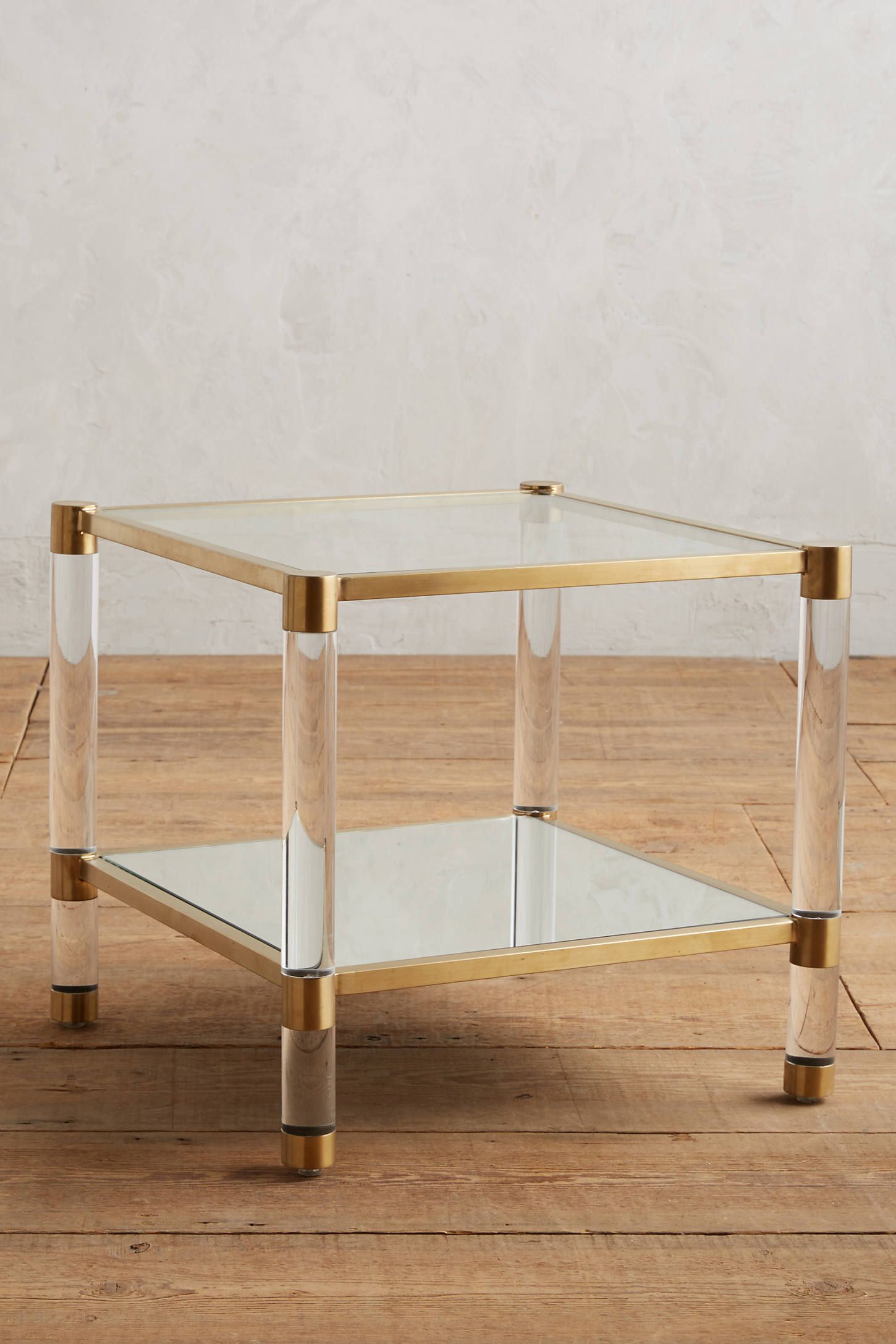 Oscarine Lucite Mirrored Coffee Table, Rectangle | Anthropologie (US)