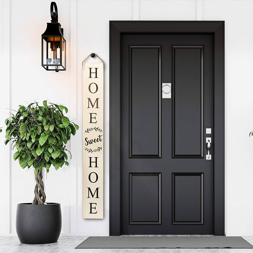 MAINEVENT Tall Outdoor Welcome Sign For Front Porch Standing Decor, 2 Sided 5 ft Front Porch Deco... | Amazon (US)