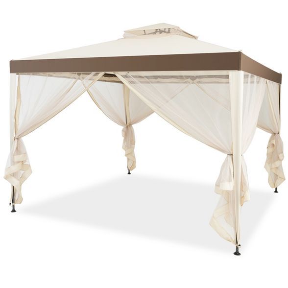 10’x 10’ 2-tier Canopy Gazebo Tent Outdoor Netting Picnic Party Sun Shade | Target