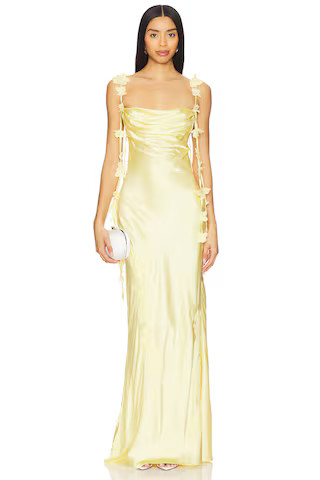 Inaya Gown in Butter Yellow | Revolve Clothing (Global)