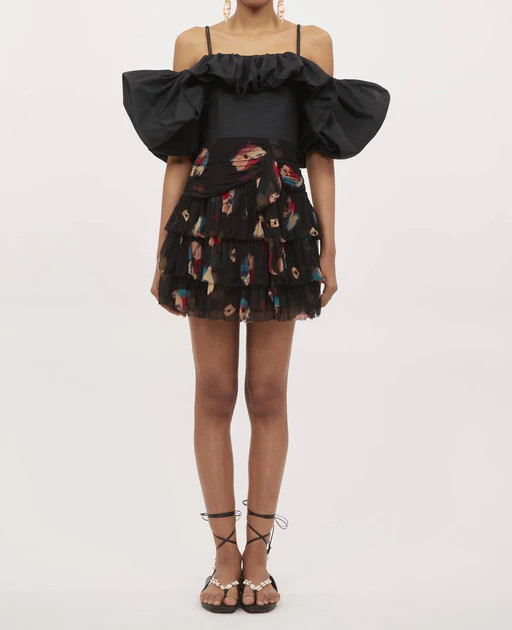 Carla Top In Noir | Shop Simon