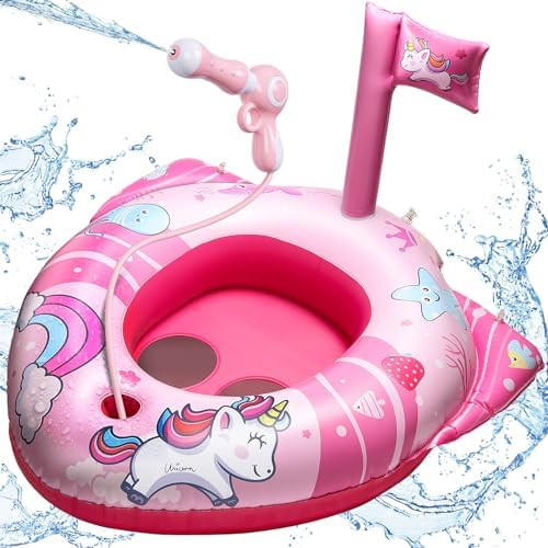 HopeRock Unicorn Pool Floats for Toddlers and Kids, with Water Gun, Pool Toys for 3-8 Years Old G... | Amazon (US)