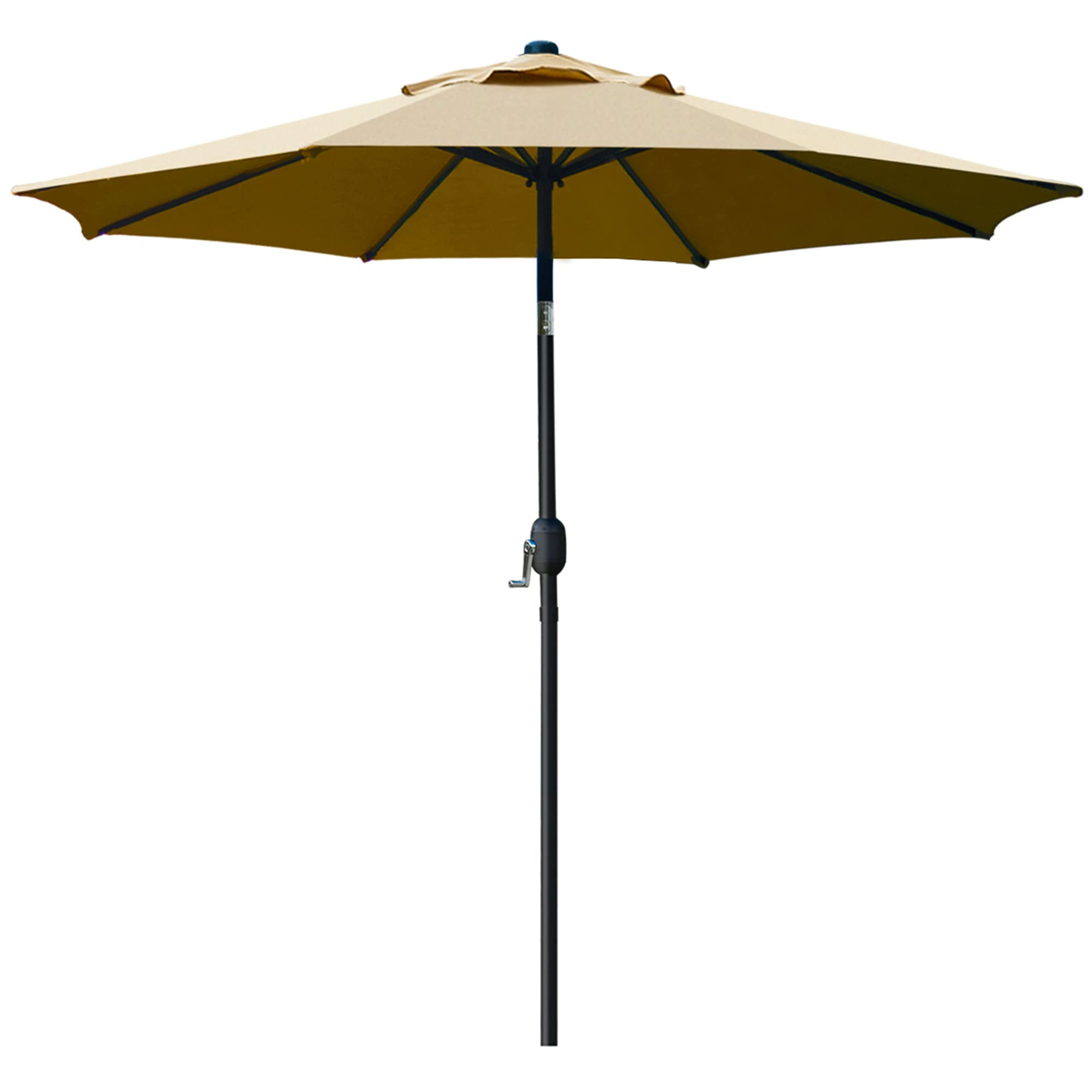 Sunnyglade 9' Patio Umbrella Outdoor Table Umbrella with 8 Sturdy Ribs (Tan) | Amazon (US)