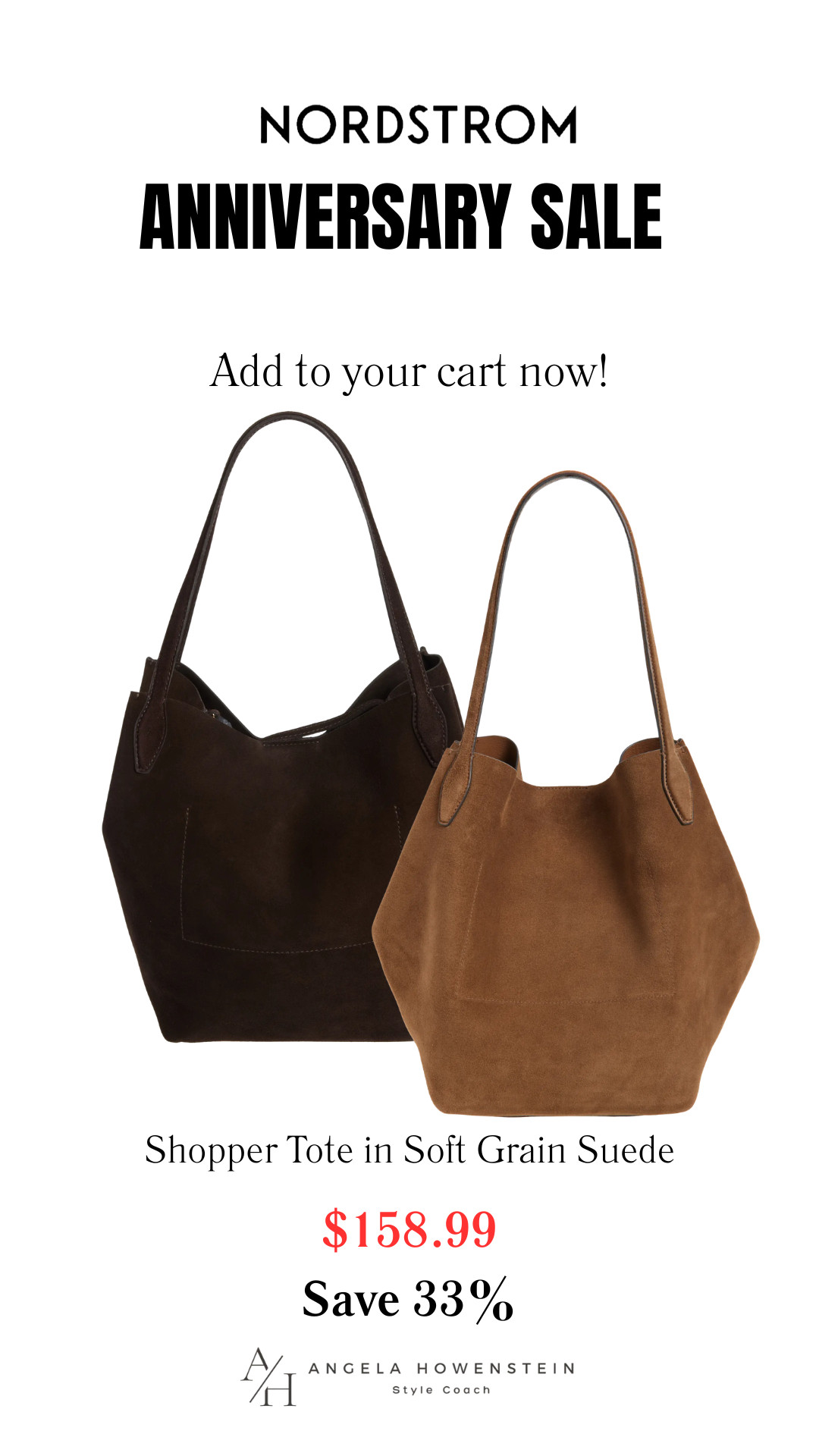 This suede shopper tote is one of those bags you'll carry for years. 

The soft suede, roomy interior, and timeless silhouette make it perfect for work, travel, weekends, or everyday errands. 

Available in two gorgeous neutral shades and 33% off during the Nordstrom Anniversary Sale.

👩‍💻 LTK PRO TIPS
❤️ Heart = Support my posts ;-)
🔖 Save = Get sale & restock alerts for the things you love!
📋 Lists = Keep favorites organized (List ideas: Handbags, Fall Wardrobe, Gift Ideas!)
📲 Share = Send lists and products to a friend (or your daughters like me).
💬 Comment = Ask me anything, and I'll answer. ;-) 

 #LTKootd #LTKOver40 #LTKSaleAlert