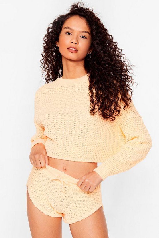 Knit Pause Sweater and Shorts Lounge Set | NastyGal (US & CA)