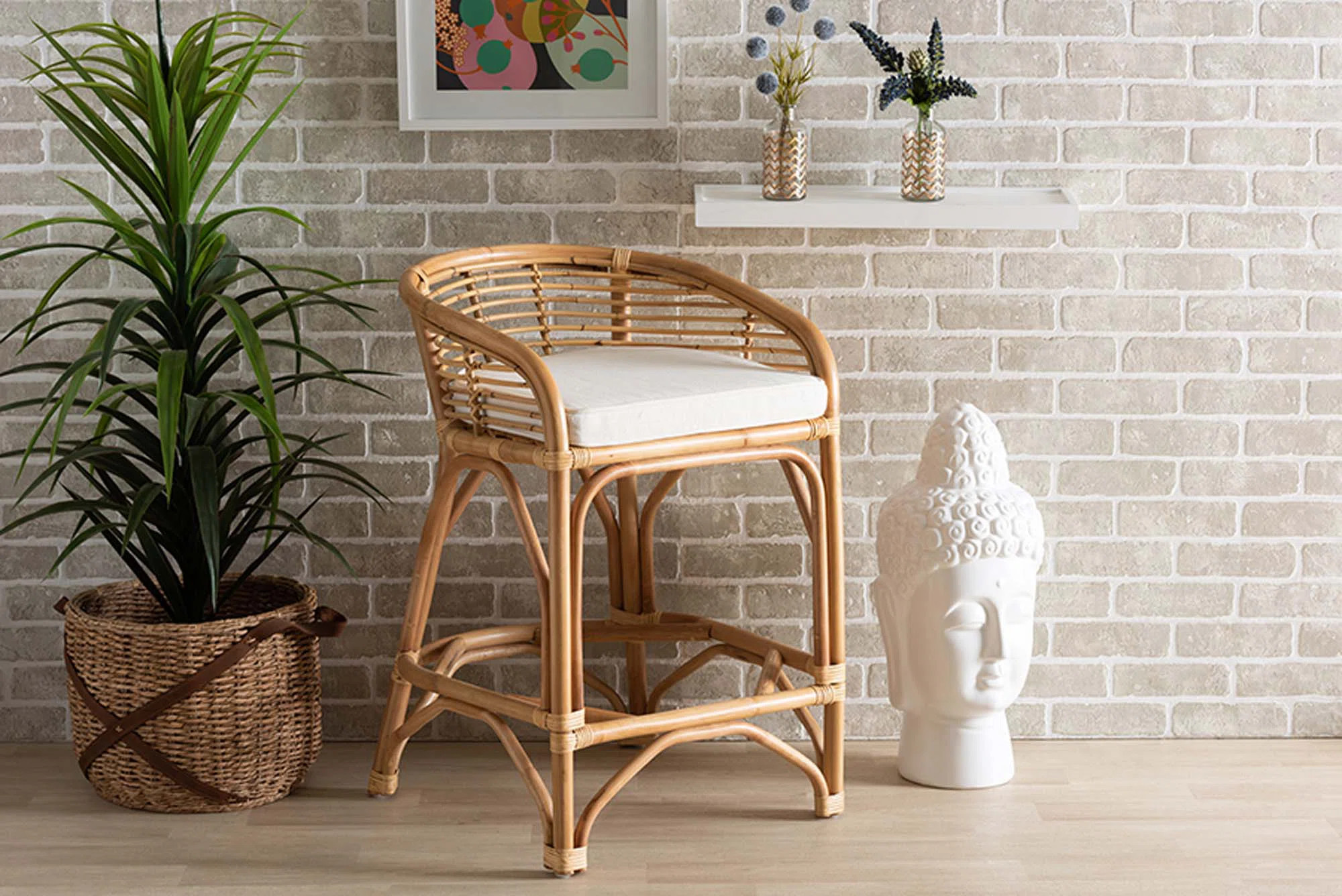 Amariona Upholstered Counter Stool | Wayfair North America