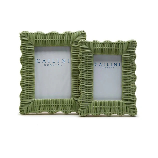 Isle Scallop Photo Frame - Green | Cailini Coastal