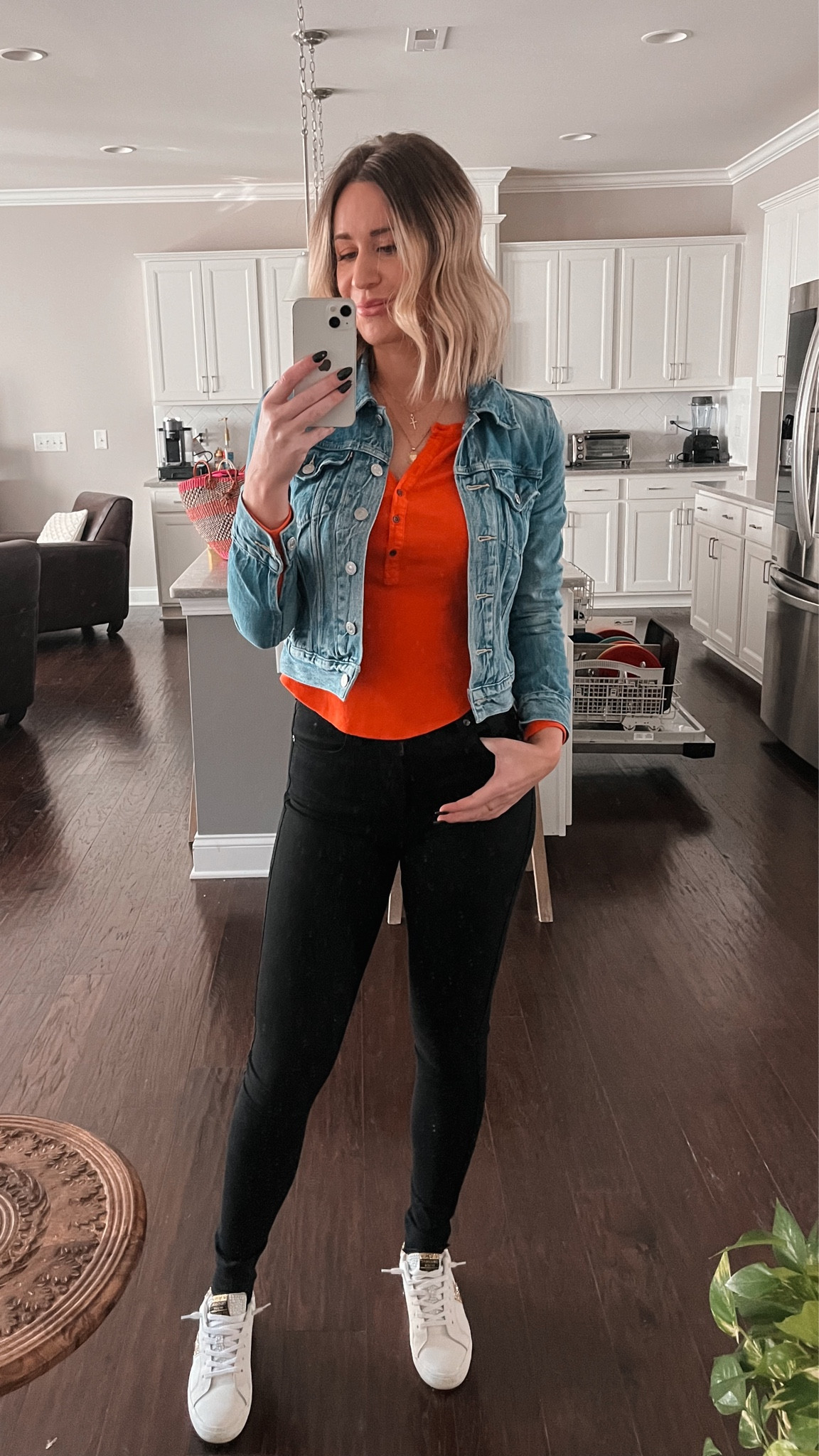 Did some color blocking for church today! ❤️ I’m a small in the tops and a 25 in the denim. Shoes are an 8!

#LTKstyletip #LTKSeasonal