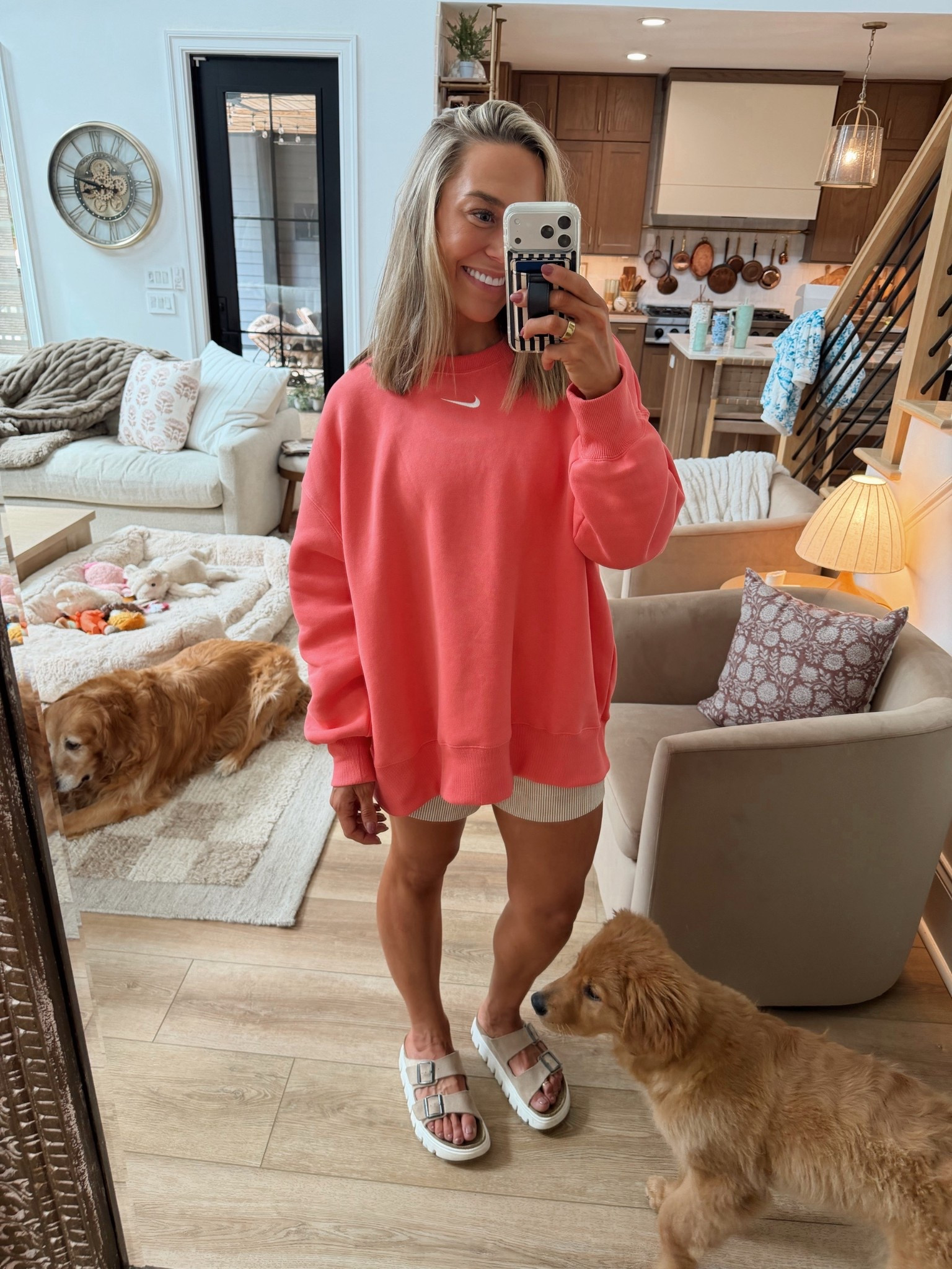 My fave Nike crew🌼 I do the XL for an oversized fit! Medium in the shorts, several colors & under $20! A little more elevated than your basic athletic short & can be styled lots of ways! 

Ootd / spring / casual / cute / comfy / Holley Gabrielle / Amazon fashion 

#LTKootd #LTKSeasonal