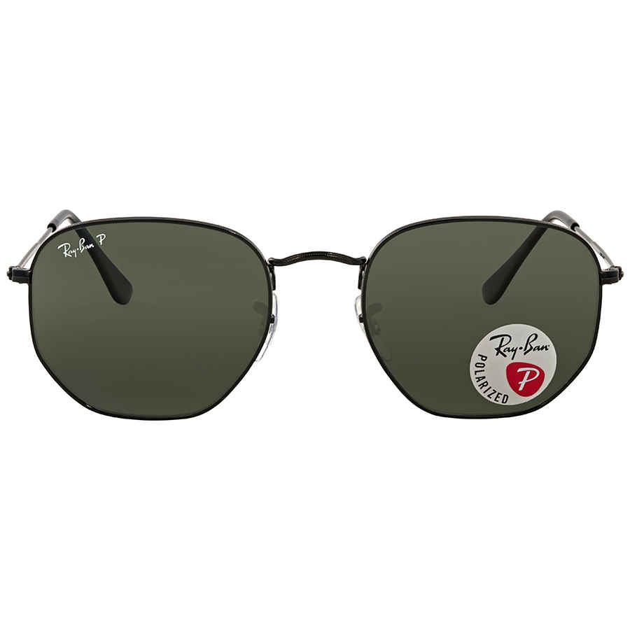 Ray Ban Hexagonal Flat Lenses Polarized Green Unisex Sunglasses RB3548N 002/58 54 | Jomashop.com & JomaDeals.com