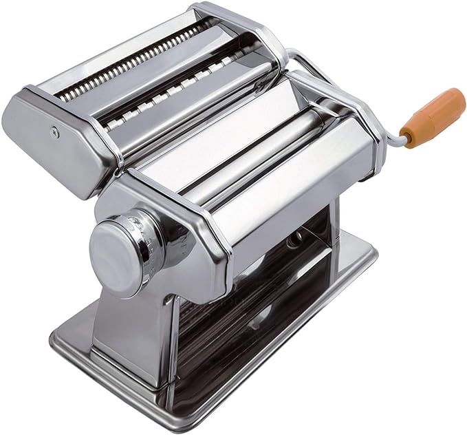 Amazon.com: Pasta Maker - Original Design - Noodle Roller Hand Press Machine w/ Adjustable Thickn... | Amazon (US)