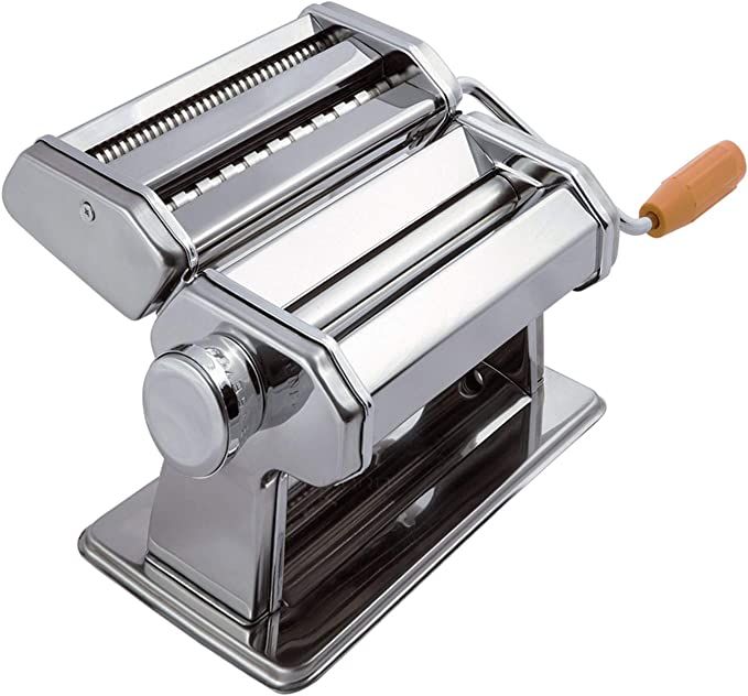 Amazon.com: Pasta Maker - Original Design - Noodle Roller Hand Press Machine w/ Adjustable Thickn... | Amazon (US)