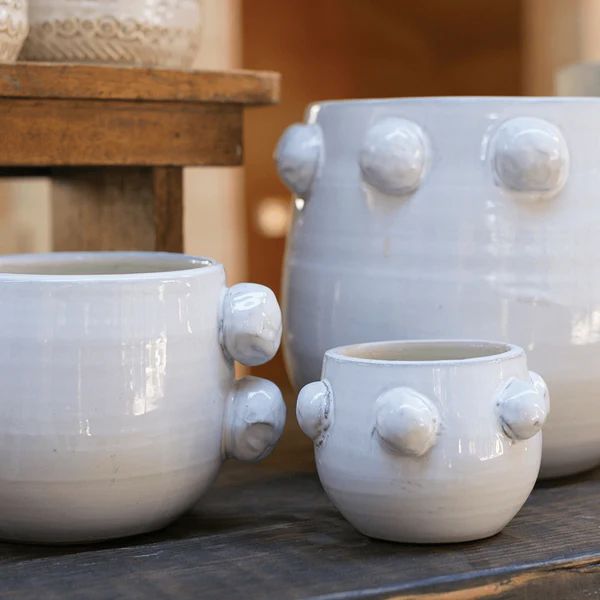 Zola White Terracotta Pot Collection | Winnoby 