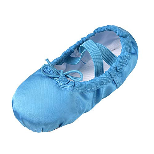 Stelle Ballet Shoes for Girls Satin/Ribbons Ballet Slippers Dance Shoes(Toddler/Little/Big Kids)(Blue,10MT) | Amazon (US)