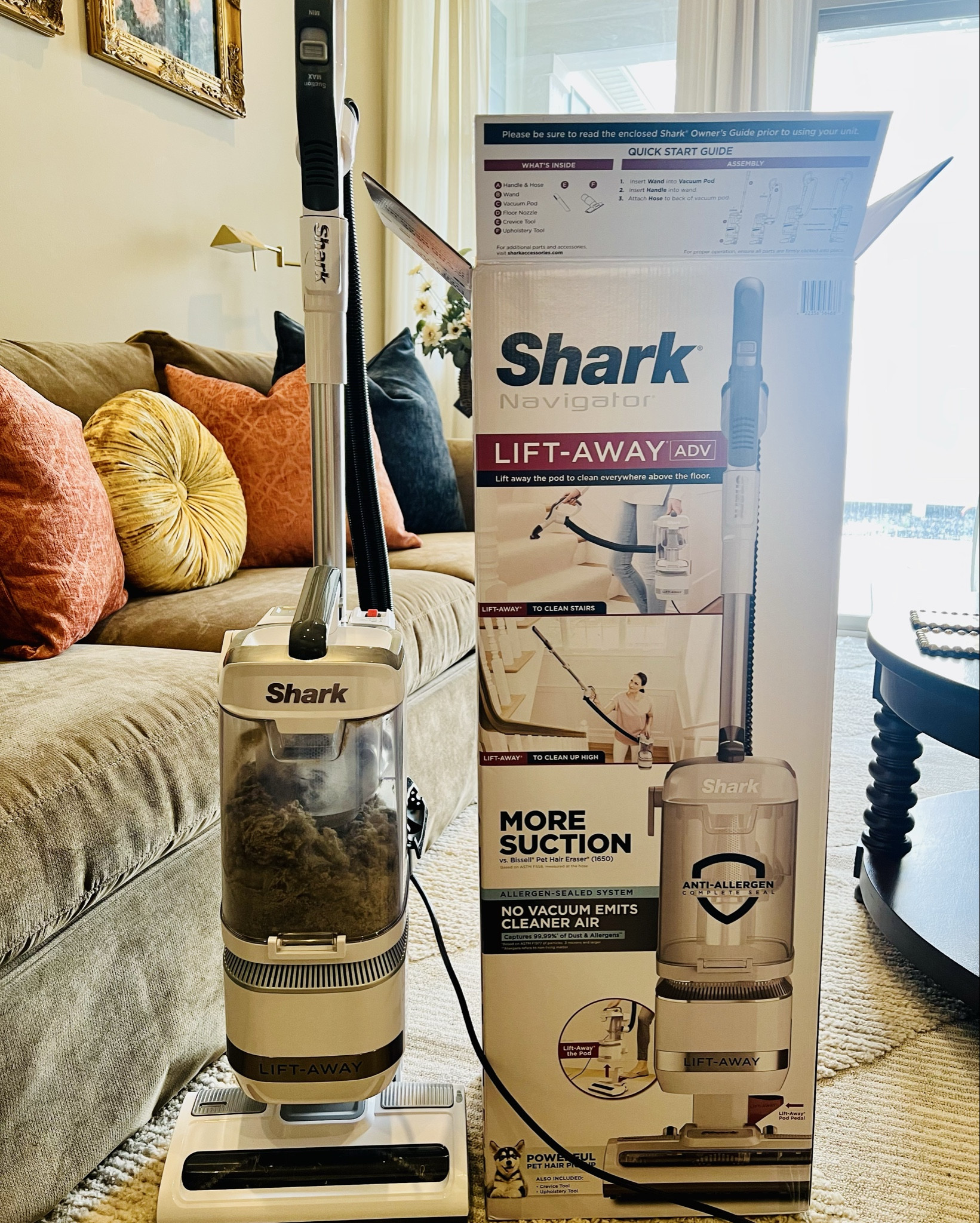 The BEST vacuum cleaner that actually LIFTS dirt that you cannot see! Scroll to see how much dirt was lifted after vacuuming in one bedroom! 

#LTKHome #LTKSaleAlert #LTKFamily