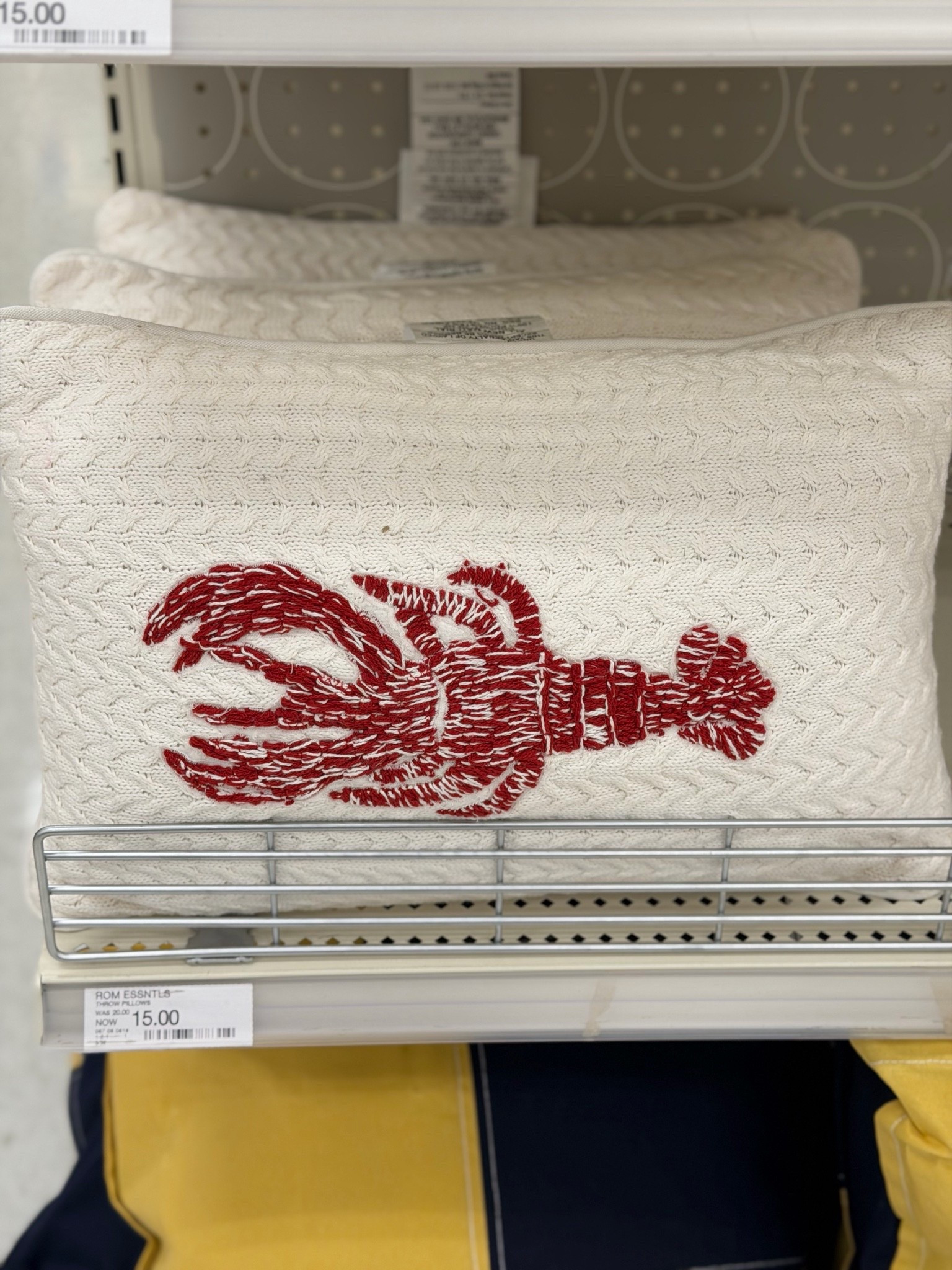 Lobster lumbar pillow. The texture on this is fabulous. #target #targetambassador

#LTKHome