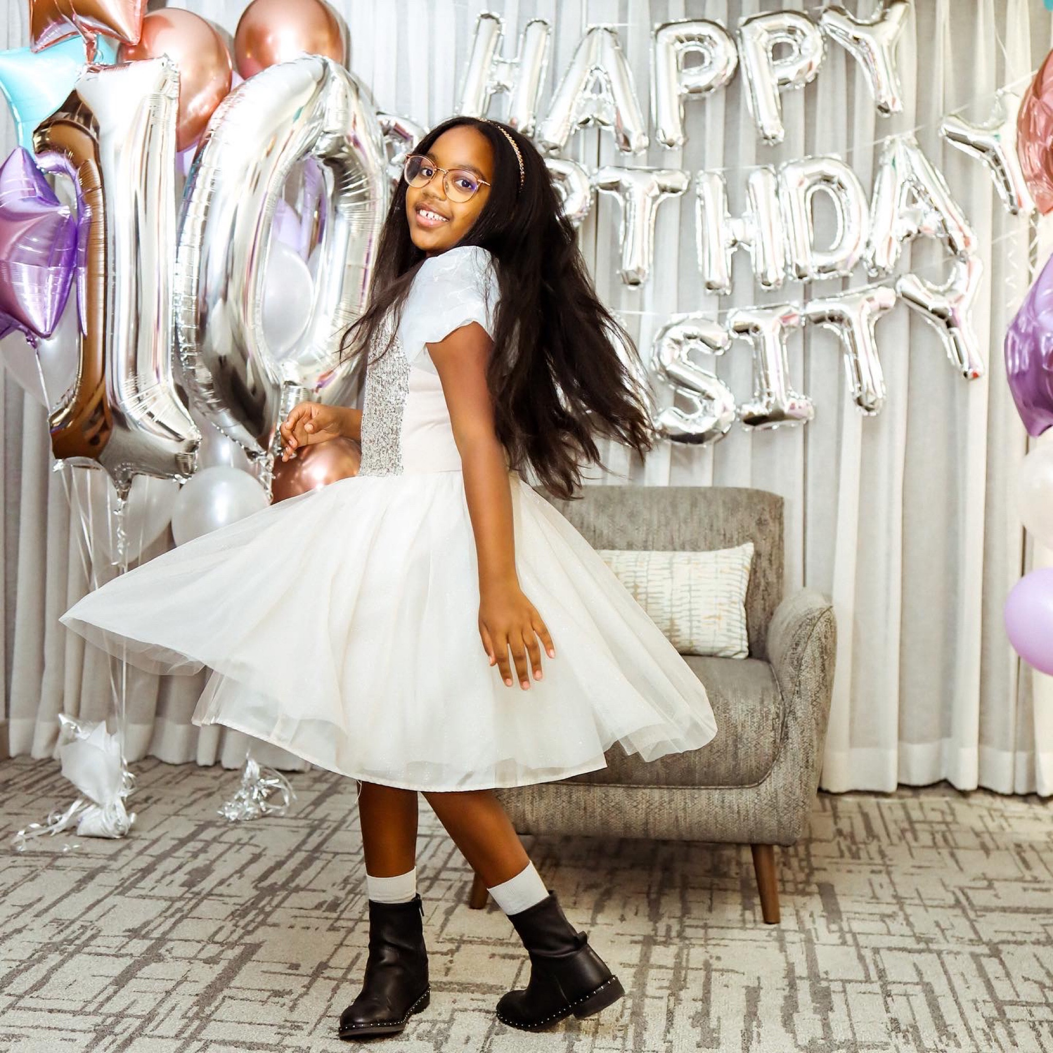 cute birthday girl fit! boots x Zara ! 

#LTKunder50 #LTKkids
