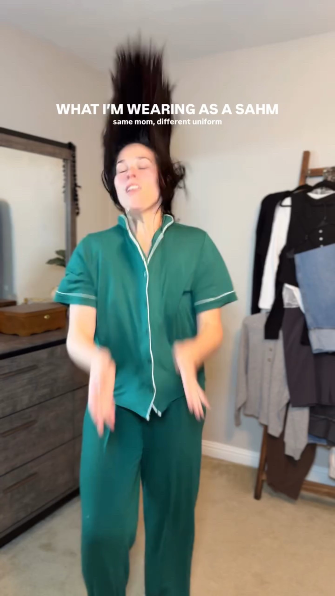 proof that getting dressed helps 🤌🏼

took a shirt from early fall, added a layer, paired with my favorite pants, and a jacket to keep me warm and I’m ready to goooo. trying to make as any outfits work as I can with my closet and getting creative 🤌🏼 

shoutout to my girl @gabbrieluh for this audio, favorite movie!! 😍

motherhood | mom humor | Christian | | stay at home mom | SAHM life | first responder wife | life as a small content creator | day in the life vlog | every day life | mom content | relatable mom | realistic motherhood | parenting humor | fashion | getting your pink back | postpartum fashion | capsule wardrobe | ootd | outfit of the day | outfit ideas