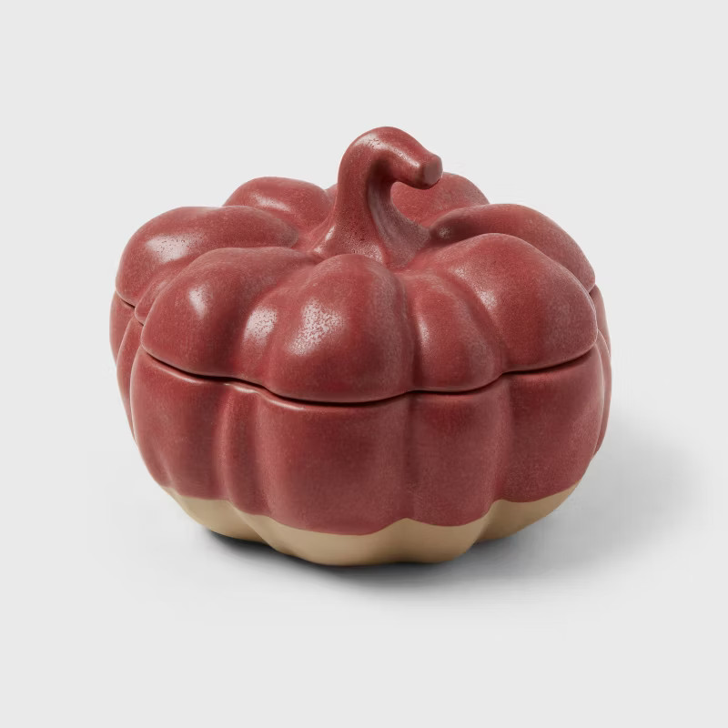 10oz Stoneware Pumpkin Jar Brown - Threshold™ | Target
