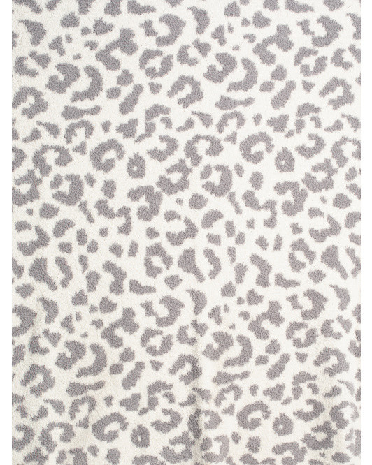 Cozy Feather Yarn Animal Print Throw | TJ Maxx