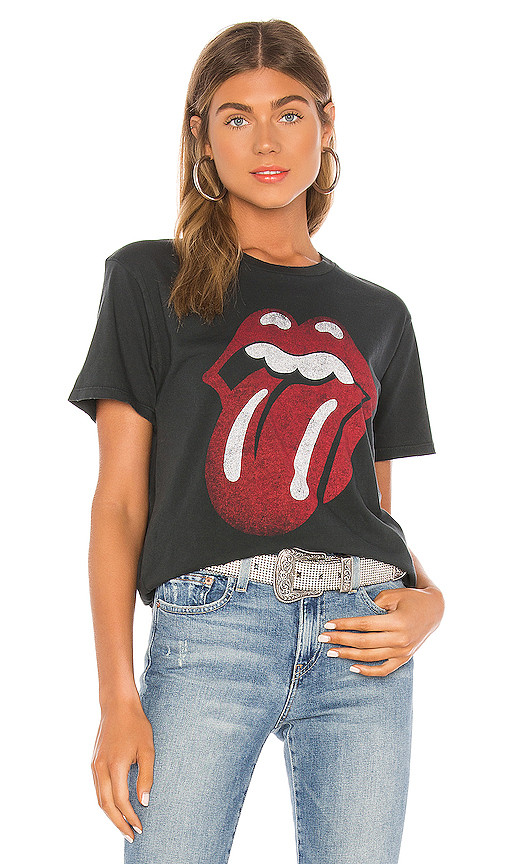 DAYDREAMER Rolling Stones 89 Classic Tee in Black. - size M (also in L,S,XS) | Revolve Clothing (Global)