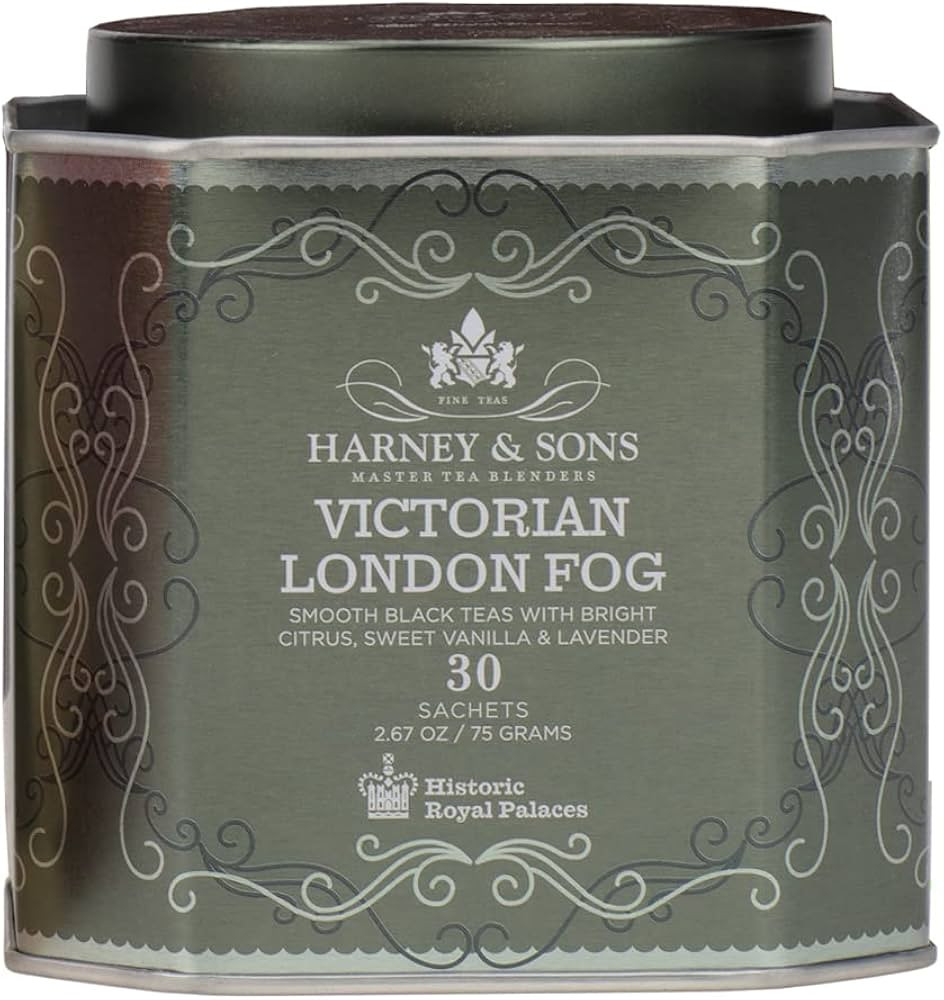 Harney & Sons Victorian London Fog Tea, Black and Oolong Tea with Citrus, Vanilla and Lavender | ... | Amazon (US)