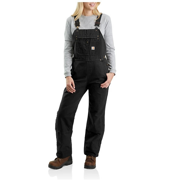 Women's Carhartt Relaxed Fit Washed Duck Insulated Overalls | Scheels