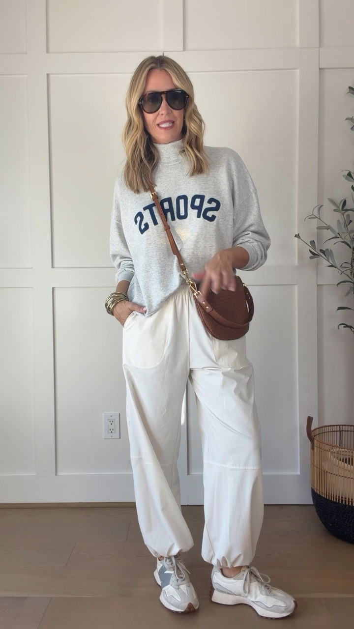 Sweatshirt runs oversized. In a small. Size down if you want it more fitted