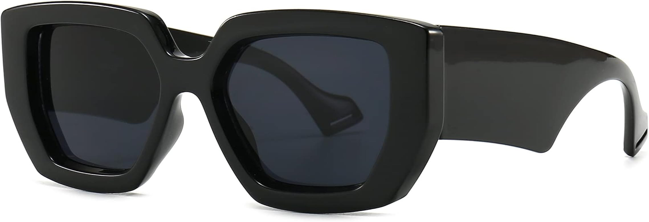 AIEYEZO Thick Chunky Frame Square Sunglasses for Men Women Modern Vintage Brand Design Shades Ret... | Amazon (US)