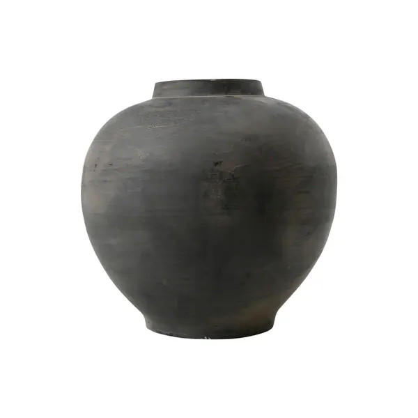 Artissance Earthy Gray Small Pottery Apple-Shaped Pot, 10 Inch Tall | Bed Bath & Beyond