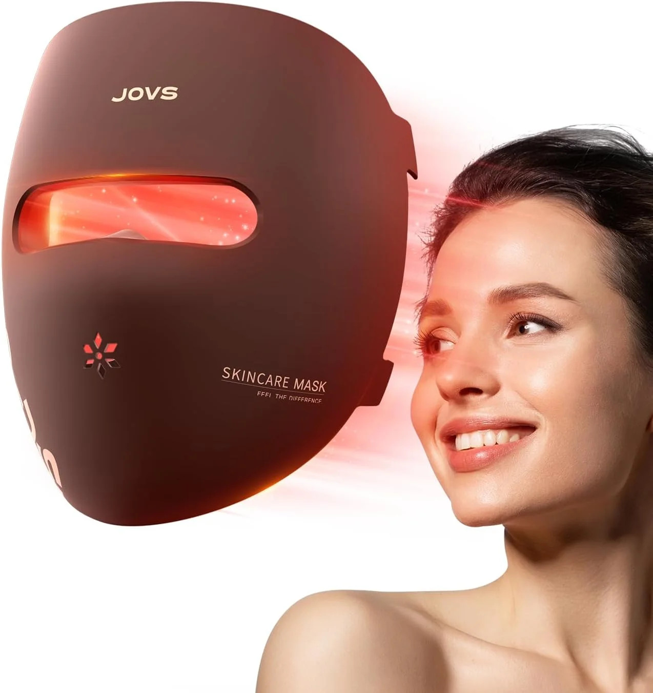 JOVS LED Red Light Face Mask, 4 Modes Red Light Mask, Portable Skin Care Device for Home Use | Walmart (US)
