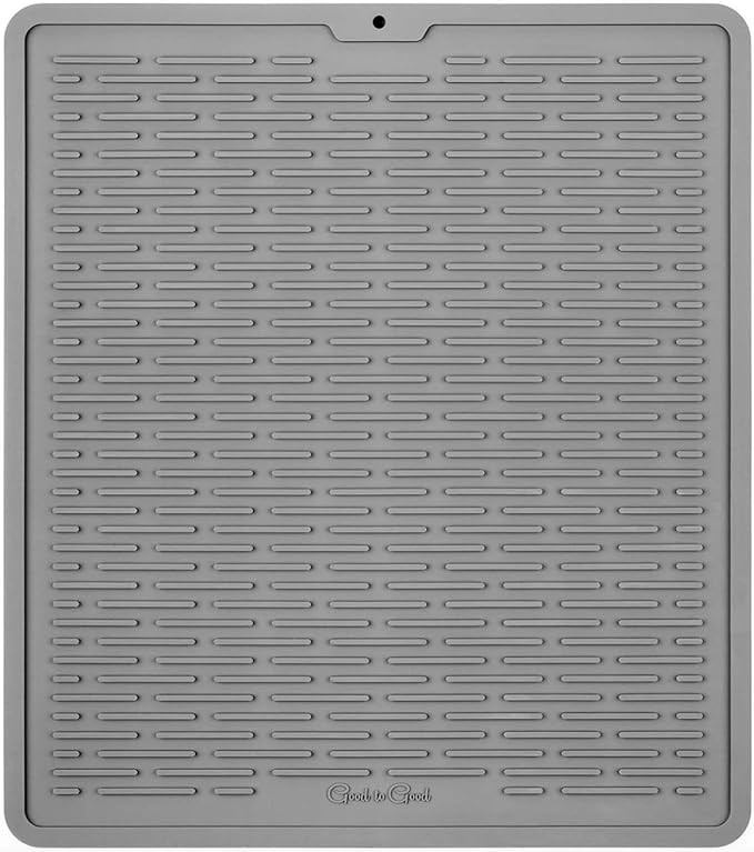 GOOD TO GOOD Silicone Dish Drying Mat - Kitchen Sink Organizer - Waterproof Countertop Mat 17.6 x... | Amazon (US)