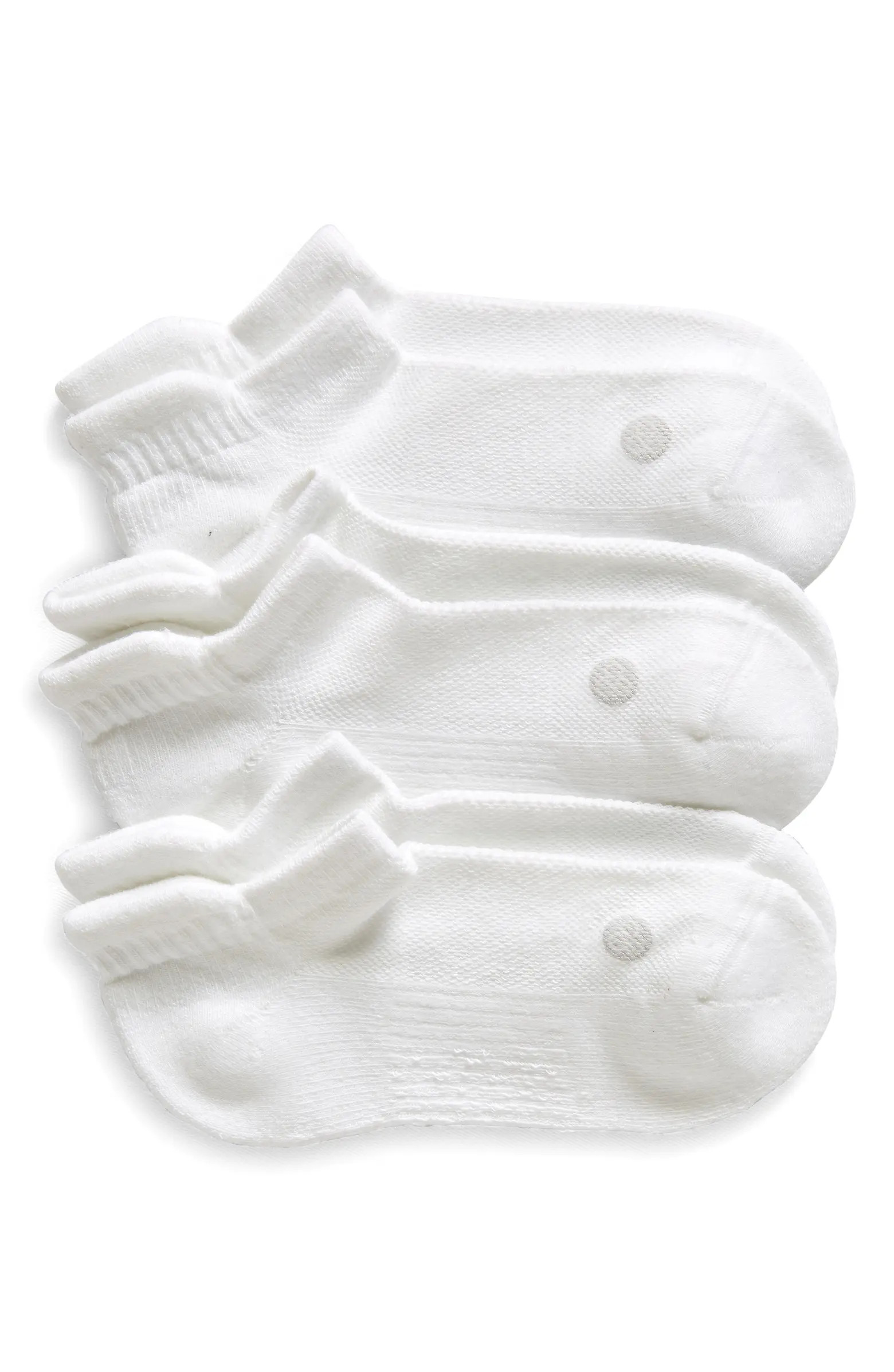 Zella 3-Pack Tab Ankle Socks | Nordstrom | Nordstrom