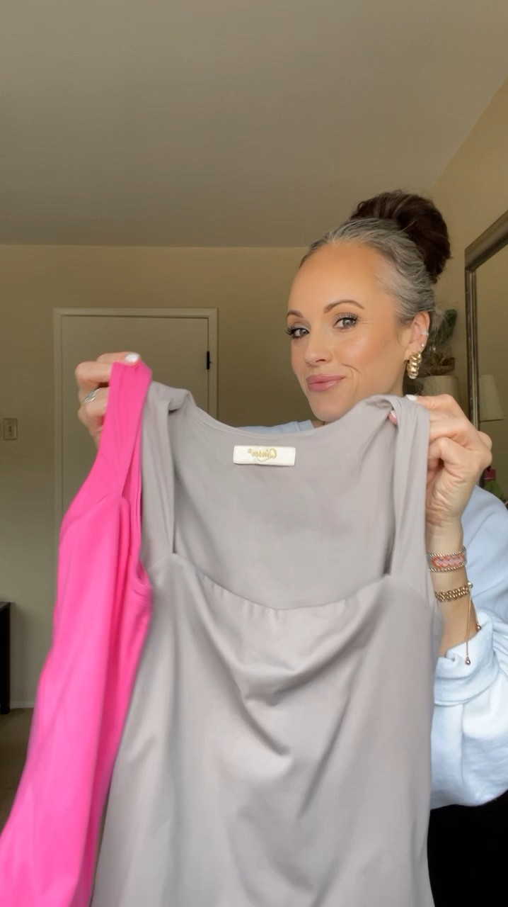 If you don’t love body suits but are looking for a top that fits like one you have to try these from Quinsen! Smooth like butter!! I linked a few other styles as well. I love the neck like on these, I sized up one to a medium. #amazonfinds #summertops #springtops #amazon 

#LTKfindsunder50 #LTKstyletip #LTKmidsize