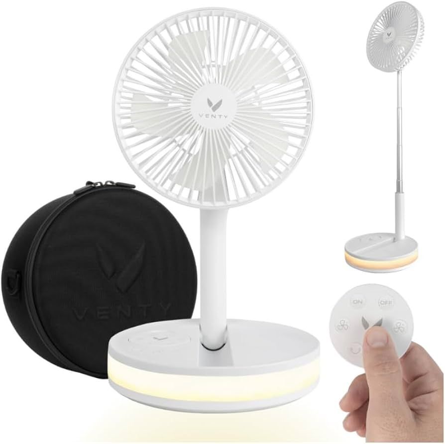 VENTY Portable Fan - Wireless Battery Operated Fan, 48HR Run Time 16000MAH Battery, Oscillating R... | Amazon (US)