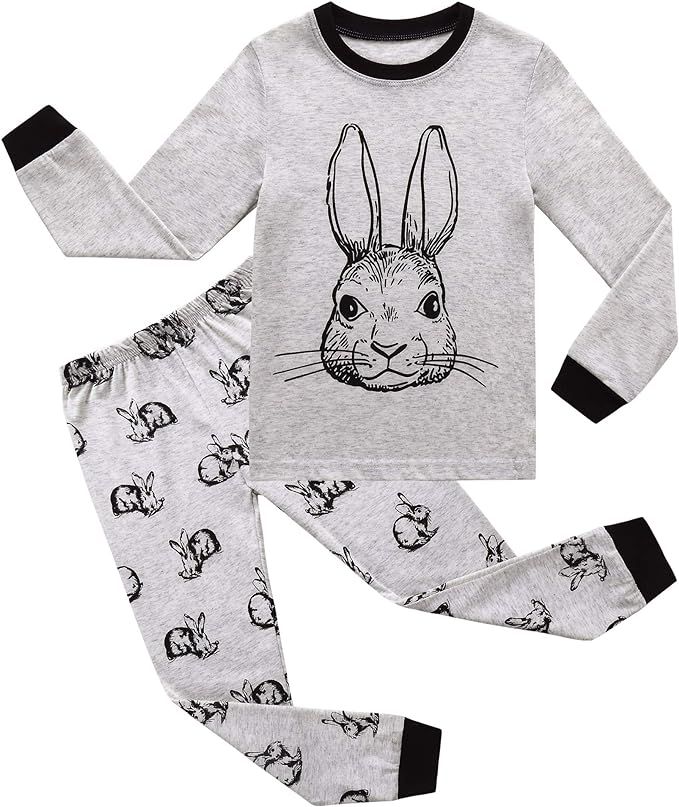 RKOIAN Little Boys Long Sleeve Pajamas Sets Toddler 100% Cotton Pjs Kids Sleepwears | Amazon (US)