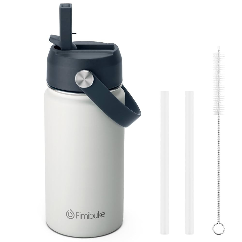 Fimibuke Kids Insulated Water Bottle, 14oz BPA FREE 18/8 Stainless Steel Travel Tumbler Double Wa... | Amazon (US)