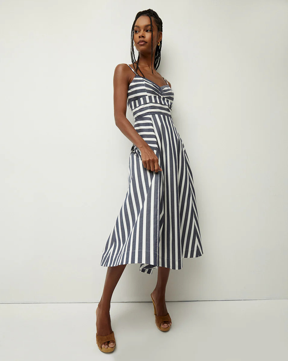 Blige Striped Dress | Veronica Beard