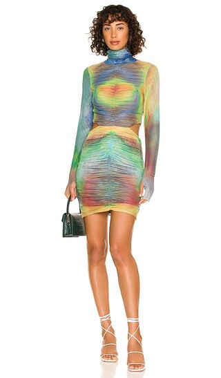 Sadie Mini Dress in Radial Multi Watercolor | Revolve Clothing (Global)