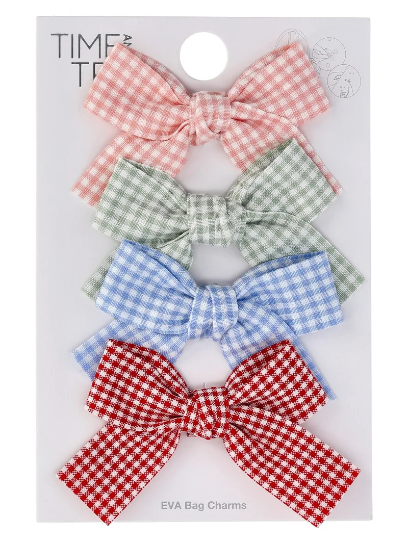 Time and Tru Women's Bow Handbag Charms for EVA Beach Tote Pack of 4 | Walmart (US)