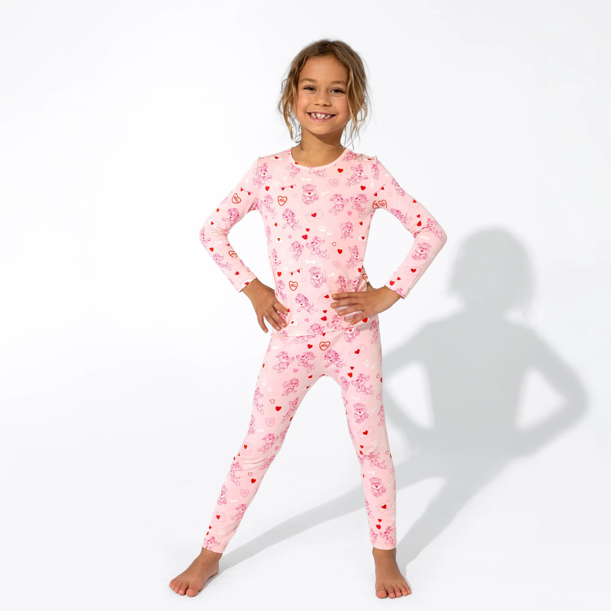 PAW Patrol: Love Paws Pink Bamboo Kids Pajamas | Bellabu Bear