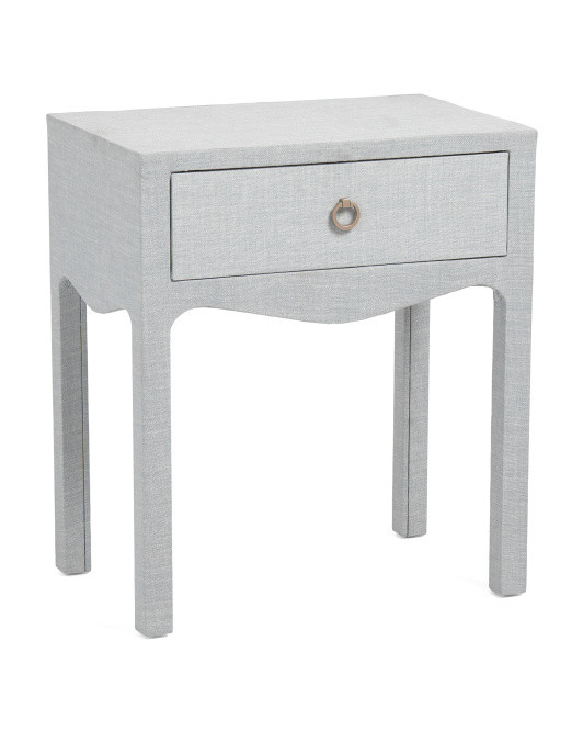23x26 Linen Wrapped Swoop Large Side Table | Bedroom | Marshalls | Marshalls