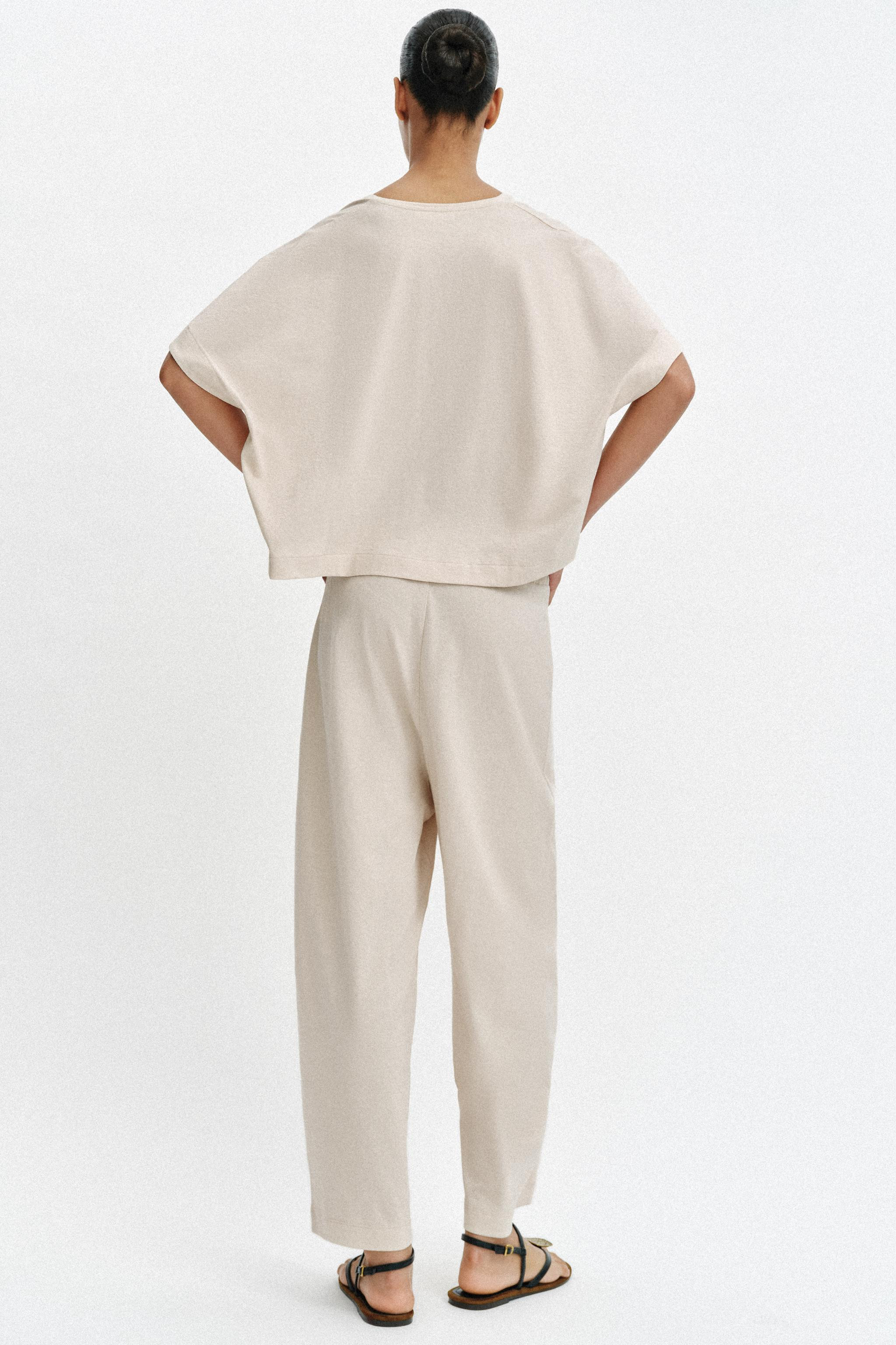 RUSTIC DRAWSTRING TROUSERS | Zara UK
