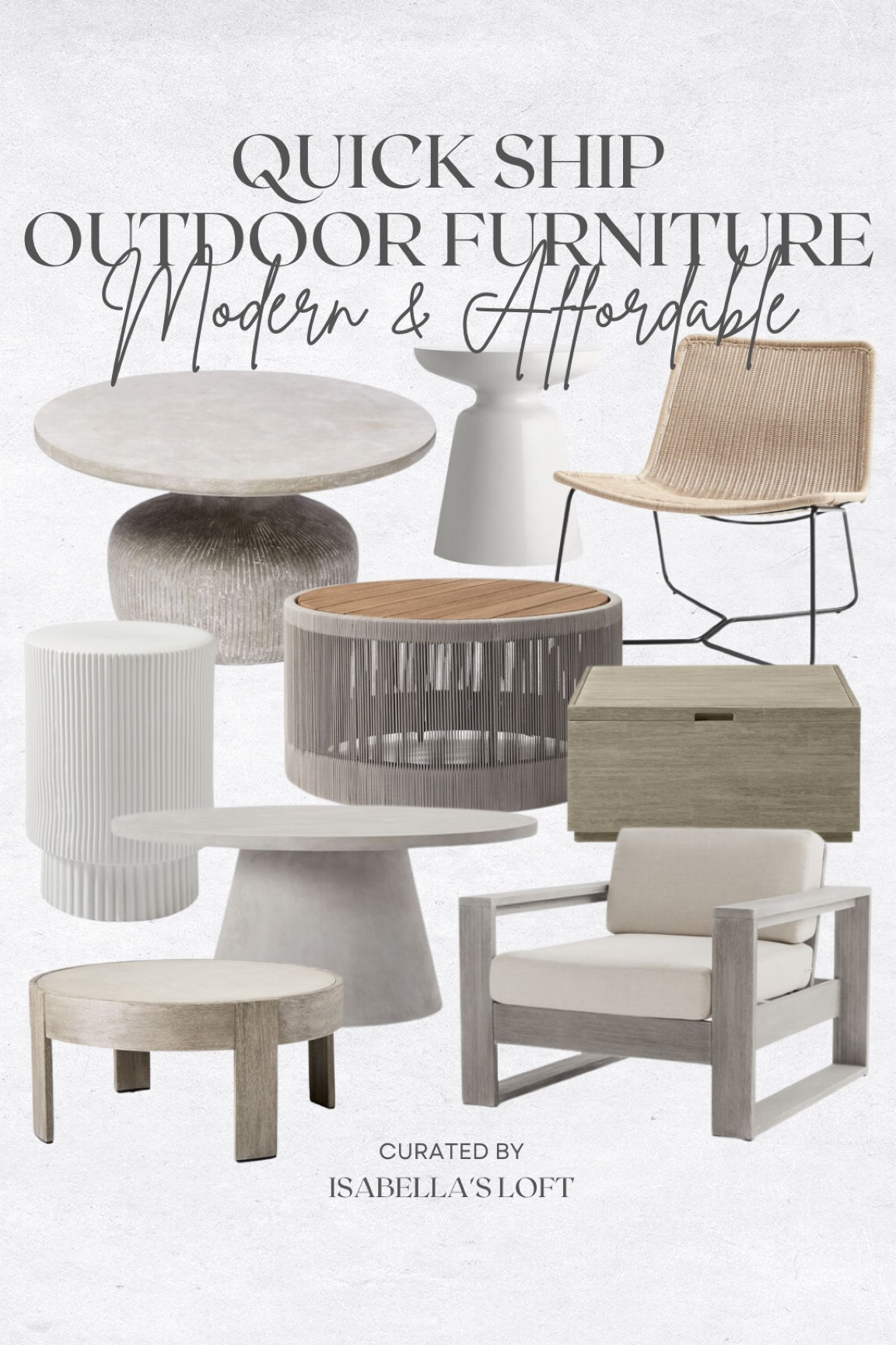 Quick Ship Outdoor Furniture Modern & Affordable

Media Console, Living Home Furniture, Bedroom Furniture, stand, cane bed, cane furniture, floor mirror, arched mirror, cabinet, home decor, modern decor, mid century modern, kitchen pendant lighting, unique lighting, Console Table, Restoration Hardware Inspired, ceiling lighting, black light, brass decor, black furniture, modern glam, entryway, living room, kitchen, bar stools, throw pillows, wall decor, accent chair, dining room, home decor, rug, coffee table

#LTKbump #LTKFind #LTKhome