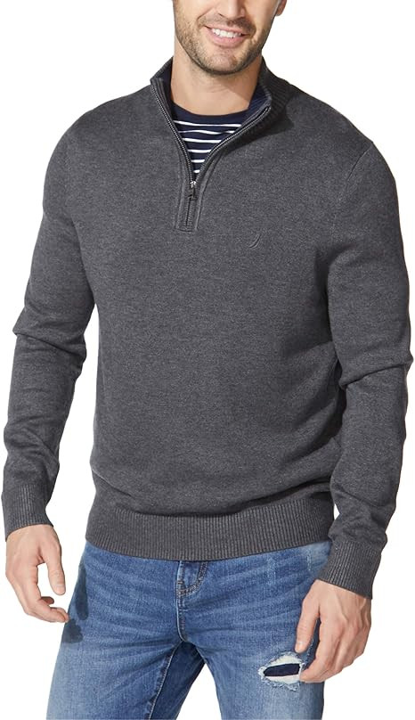 Nautica Men's Quarter-Zip Sweater | Amazon (US)